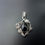 Thumbnail: Antique Art Nouveau Swedish Onyx  Sterling Silver Pendant 1903