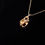 Thumbnail: Modernist 14K 14 Carat Gold Freeform Gold Nugget Diamond Pendant Necklace