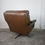 Thumbnail: Arne Norell Vatne Mobler Leather Chrome Low Back Swivel Armchair London