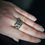 Thumbnail: 20th Century Brutalist 925 Silver / Gold Over Modular Coral / Turquoise Ring