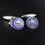 Thumbnail: Antique 1902 Enameled 1/2 Dino Peru Coin 900 Silver Cufflinks