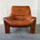 Thumbnail: 1960's Retro Belgian Saddle Buffalo Leather Oak Lounge Chair Armchair Danish