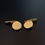 Thumbnail: ART Deco Gold Filled Geometric Round Cufflink