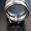 Thumbnail: 20th Century Brutalist 925 Silver / Gold Over Modular Coral / Turquoise Ring