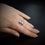 Thumbnail: Hammered Silver Late 20th Century 925 Silver Adjustable Ring , Ladies and Gents
