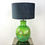 Thumbnail: Vintage Bitossi Green Black and Flowers Large Table Lamp Aldo Londi Italy 60's