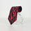 Thumbnail: Claude Montana Retro 1980's Black Red Leaf Design %100 Silk Tie Made in Italy
