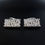 Thumbnail: Modernist Danish Hermann Siersbol Brutalist Tree Bark Sterling Silver  Cufflinks