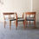 Thumbnail: Svegards Markaryd Set of 6 Swedish Grey Leather Dining Chairs