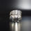 Thumbnail: Hammered Silver Late 20th Century 925 Silver Adjustable Ring , Ladies and Gents