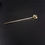 Thumbnail: Edwardian Art Deco 15ct Gold Target Seed Pearls Diamond Tie Pin In antique Case