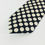 Thumbnail: Modules Retro 1970's  Black Cream Dots %100 Silk Tie Made in Japan