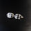 Thumbnail: Art Deco Style Black White Chequered Enamel Sterling Silver Chain Back Cufflinks
