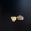 Thumbnail: Art Deco Front /Back 12 Ct Gold on Silver Cufflink by Henry Griffith And Son 
