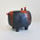 Thumbnail: Vintage Bitossi Pottery Black Red Tramonto Glaze Bulldog Aldo Londi 70's