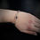 Thumbnail: 20th Century Modernist Style 925 Sterling Silver Amethyst Bracelet