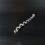 Thumbnail: Modernist Sterling Silver Mystic Topaz  Hermann Siersbol Danish Link Bracelet