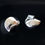 Thumbnail: Modernist Sterling Silver Earrings by London