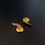 Thumbnail: ART Deco Gold Filled Geometric Round Cufflink