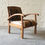 Thumbnail: Art Deco Style Goat Hide Fireside Chair Armchair