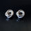 Thumbnail: Modernist Italian Sterling Silver Clip on Knot Earrings Marke