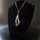Thumbnail: Retro Modernist AR Ilario Casi Italian Silver 925 Sword Leather Necklace