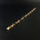 Thumbnail: Art Deco Style American 10K Yellow White Gold Chain Bracelet With Dark Sapphire