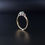 Thumbnail: Edwardian 18CT Gold Green/ Blue Beryl With 2 Diamond LIFETIME Engagement Ring