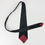 Thumbnail: 1970's Retro Hand Made Believe To Be Silk Black Cream Polka Dots Tie