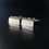 Thumbnail: Retro 9 CT Gold Plated On Sterling Silver Cufflinks / Cuff Links