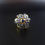 Thumbnail: Mid Century Vintage 14K 14ct Fine Sapphire Fancy Cocktail Ring High Setting