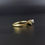 Thumbnail: Modernist Bark 18ct Gold Diamond Engagement Solitaire Ring 1969 London Maker VWS