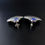 Thumbnail: Vintage Rustic Large Sterling Silver Drop Large Shell Lapis Earrings