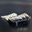 Thumbnail: David Varsano Israel Electroform Silver Gold Filled Modernist Brooch Pedant