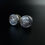 Thumbnail: Victorian George West Sterling Silver Crown Jewels of United Kingdom Cufflinks