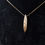 Thumbnail: Contemporary  Scottish Celtic Sheila Fleet 9ct Gold Sweetheart Necklace