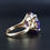 Thumbnail: Vintage 7.5ct Brilliant Alexandrite 14ct Gold Dress Ring