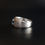 Thumbnail: Modernist 20th Century Sterling Silver Bark Effect Topaz Zircon Unisex Ring
