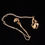 Thumbnail: Modernist 14K 14 Carat Gold Freeform Gold Nugget Diamond Pendant Necklace