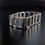 Thumbnail: 20th Century Modernist /Scandinavian Style Heavy Link 925 Silver Bracelet