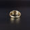 Thumbnail: Henry Griffith & Sons Real Emerald 9ct Gold Brutalist Ring 1968
