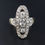 Thumbnail: Art Deco Style 9ct 9 Carat Gold Clear Stones Dress Fancy Ring , Sheffield