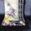 Thumbnail: 1990's Givenchy %100 Cashmere Black Cream Floral Scarf Decorated With roses