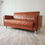 Thumbnail: Salvage Retro Night Club Tan Leather 2 Seater Sofa Wimbledon London