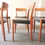 Thumbnail: Svegards Markaryd Set of 6 Swedish Grey Leather Dining Chairs