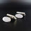 Thumbnail: Modernist Danish Hermann Siersbol Brutalist Tree Bark Sterling Silver  Cufflinks