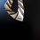 Thumbnail: Retro Modernist AR Ilario Casi Italian Silver 925 Sword Leather Necklace