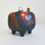 Thumbnail: Vintage Bitossi Pottery Black Red Tramonto Glaze Bulldog Aldo Londi 70's