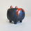 Thumbnail: Vintage Bitossi Pottery Black Red Tramonto Glaze Bulldog Aldo Londi 70's