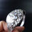 Thumbnail: 70's Perli German 835 Silver Water Drop Moon Stone Brutalist /Modernist Bracelet